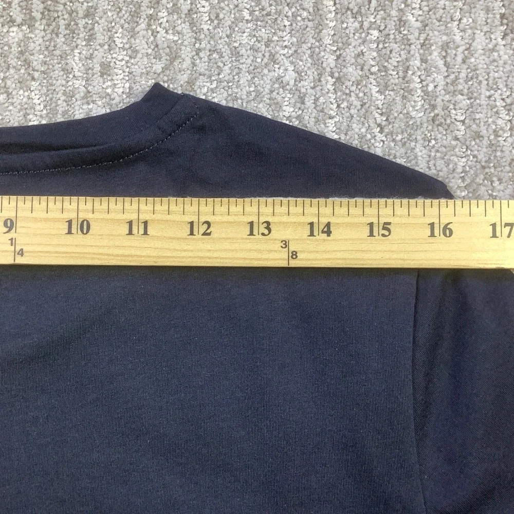 Tommy Hilfiger Blue Embroidered Signature Script‎ T Shirt Size M NWT